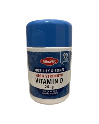 MinaVit Mobility & Bones High Strength Vitamin D (90 Tablets)