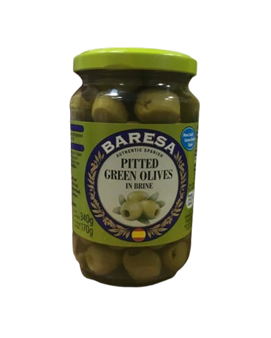 Baresa Pitted Green Olives in Brine (340g)